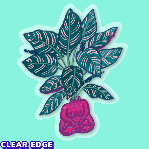 Zen Plant Waterproof Sticker