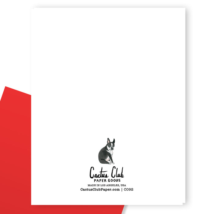 Boston Terrier Card