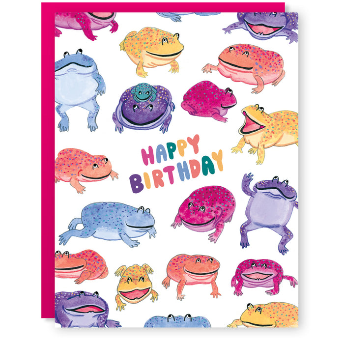 Fat Frog Birthday Card
