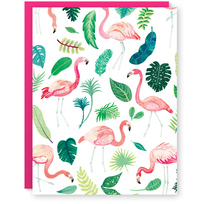 Flamingo Fête Card