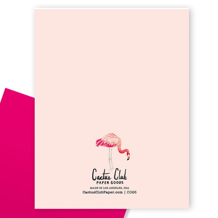 Flamingo Fête Card