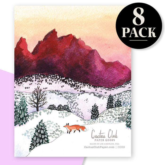 Holiday Fox Card Box
