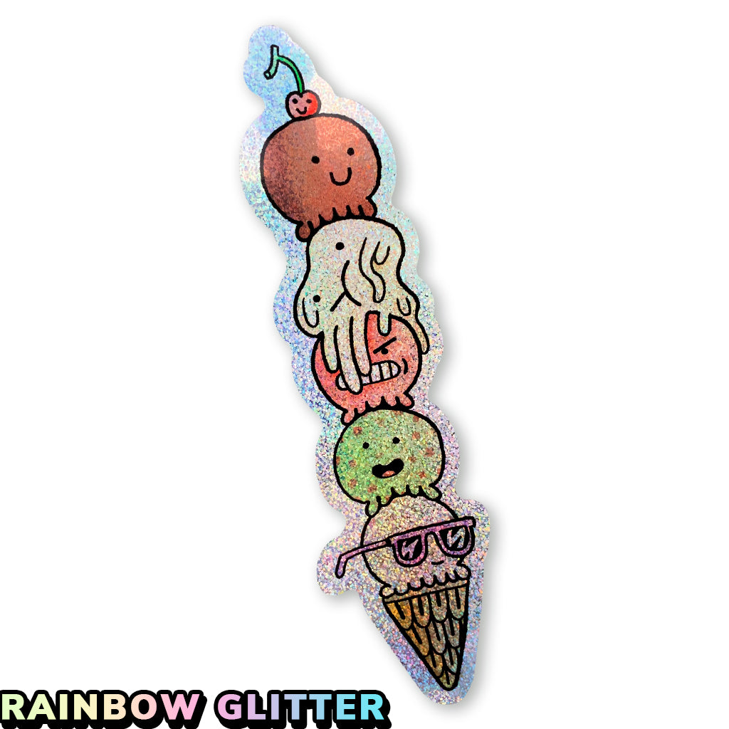 Rainbow Glitter & Holographic Stickers