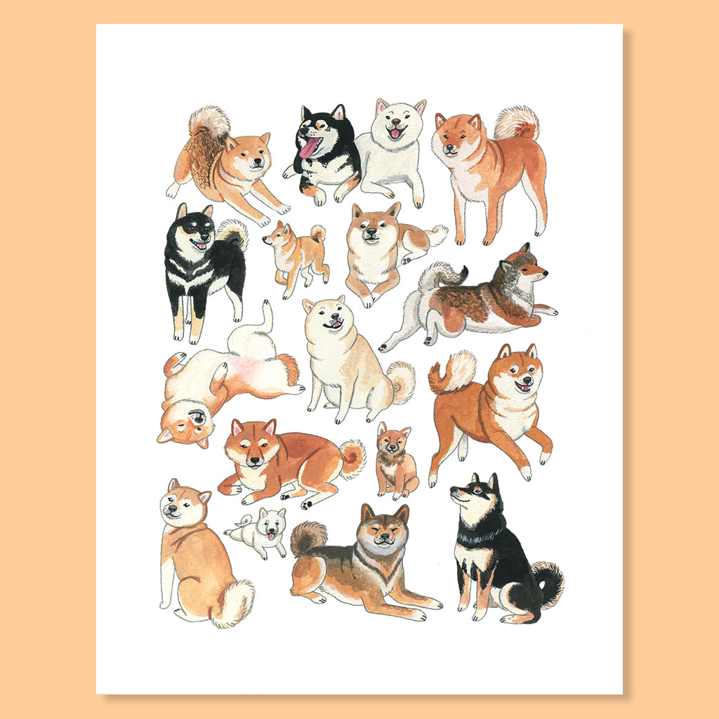 Shiba Inu Print (W) — Party Mouse Studio