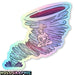 Meditation Holographic Sticker