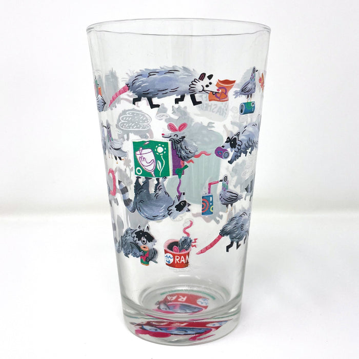 Vermin Pint Glass by Aaron Leck