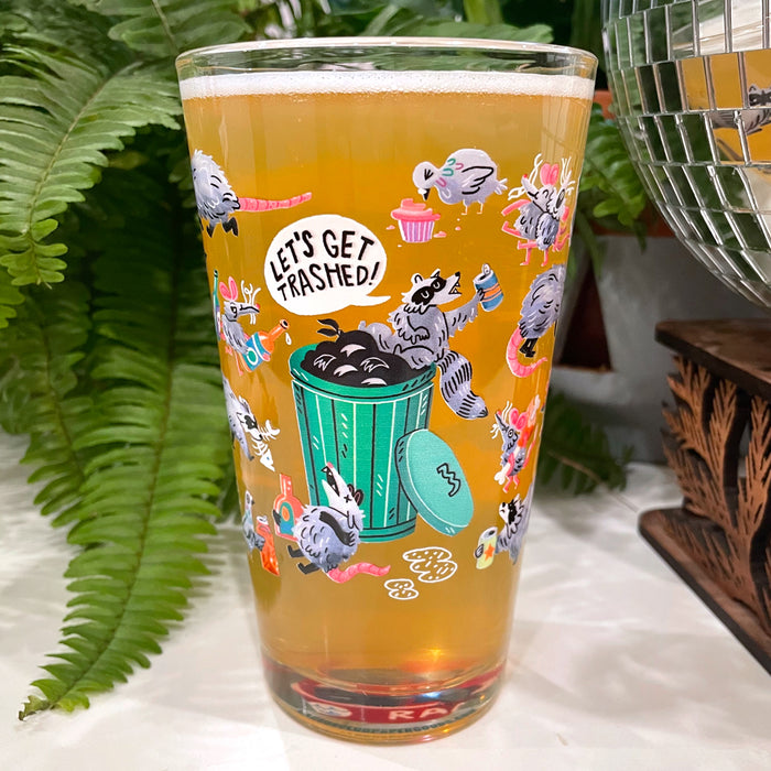 Vermin Pint Glass by Aaron Leck