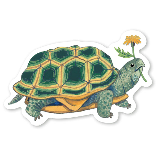 Turtle Flower Sticker