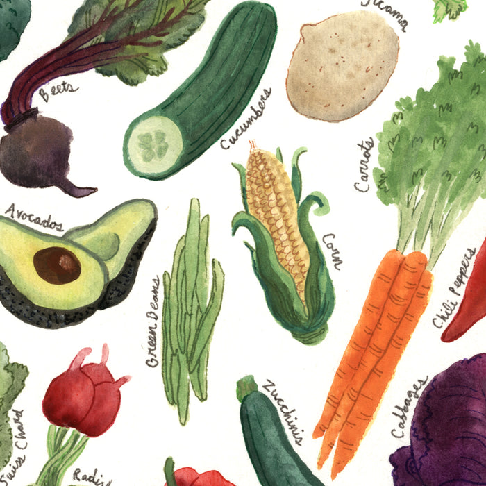 Veggie Seasonality Print