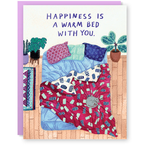 Greeting Card of Warm Bed