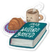 Book and Coffee Sticker