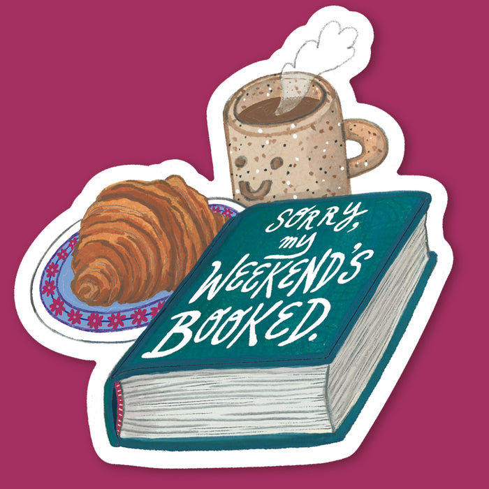 Book and Coffee Sticker