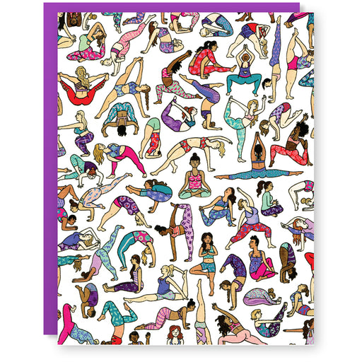 Greeting Card of Yoga Babes